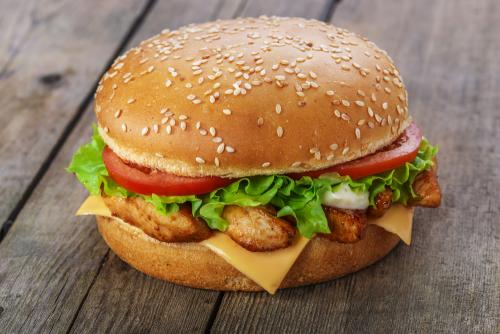  Chicken Fillet Burger (Served with chips)